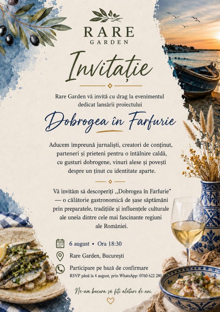 Rare Garden lansează proiectul „Dobrogea în Farfurie”